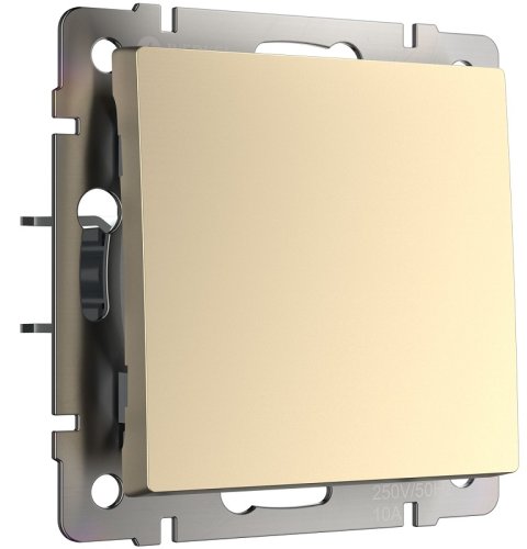 Переключатель без рамки Werkel 1-кл. проходной шампань металик фото Переключатель без рамки Werkel 1-кл. проходной шампань металик картинка